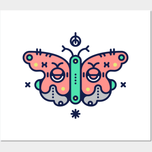 Abstract butterfly illustration Posters and Art